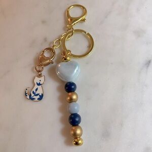Gold Toned Detachable Purse Keychain